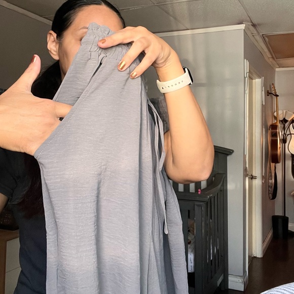 Drawstring Wide Leg Capris - Picture 4 of 12